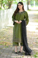 Summer 3PC Lawn Embroidered Suit - HL01