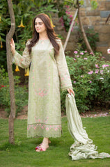3 PC Lawn Embroidered Suit - HL 09