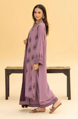 3 PC Lawn Embroidered Suit - HL 12