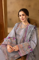 3 PC Lawn Chikankari Embroidered Suit - HL 13