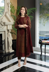 3 PC Lawn Embroidered Suit - HL 15
