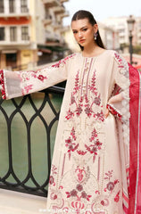 3 PC Lawn Embroidered Chikankari Suit - HL 20