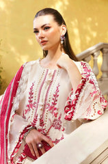 3 PC Lawn Embroidered Chikankari Suit - HL 20