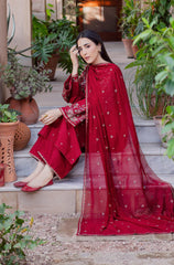 3 PC Lawn Embroidered Suit - HL 23