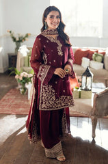 3 PC Lawn Embroidered Suit - HL 28