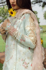 3 PC Lawn Embroidered CHIKANKARI Suit - HL 31