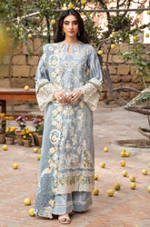 3 PC Lawn CHIKANKARI Embroidered Suit - HL 35