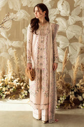 3 PC Lawn CHIKANKARI Embroidered Suit - HL 36
