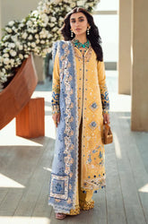 3 PC Lawn CHIKANKARI Embroidered Suit - HL 39