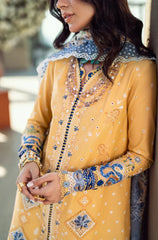 3 PC Lawn CHIKANKARI Embroidered Suit - HL 39