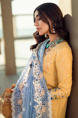 3 PC Lawn CHIKANKARI Embroidered Suit - HL 39