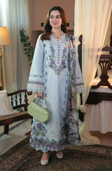 3 PC Lawn Embroidered Chikankari Suit - HL 16