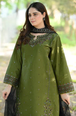 Summer 3PC Lawn Embroidered Suit - HL01