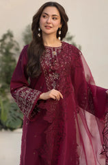 3 PC Embroidered Suit - HL 02