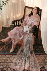 3 PC Lawn Embroidered Chikankari Suit - HL 08