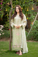 3 PC Lawn Embroidered Suit - HL 09