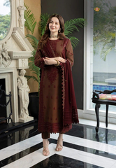 3 PC Lawn Embroidered Suit - HL 15