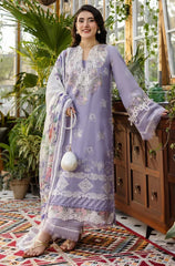 3 PC Lawn Embroidered Chikankari Suit - HL 17