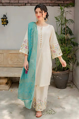3 PC Lawn Embroidered  Suit - HL 18