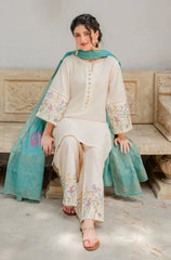 3 PC Lawn Embroidered  Suit - HL 18