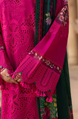 3 PC Lawn Embroidered Chikankari Suit - HL 19