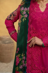 3 PC Lawn Embroidered Chikankari Suit - HL 19