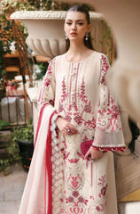 3 PC Lawn Embroidered Chikankari Suit - HL 20