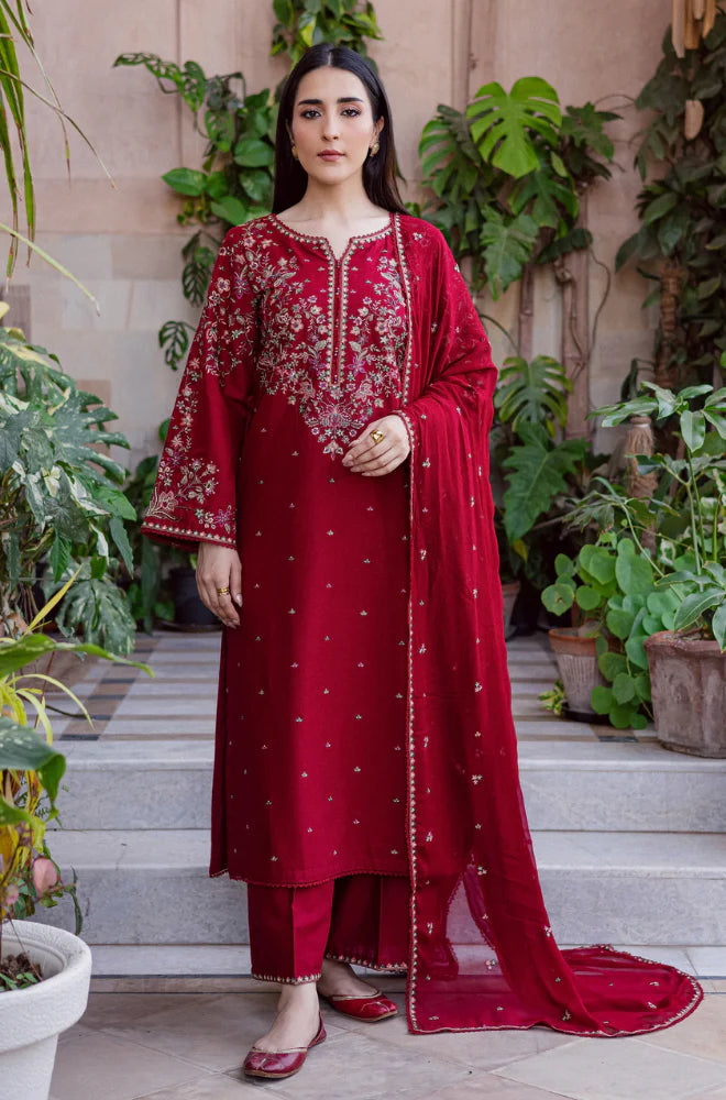 3 PC Lawn Embroidered Suit - HL 23