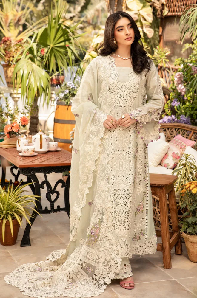 3 PC Lawn Embroidered CHIKANKARI Suit - HL 30