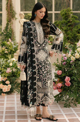 3 PC Lawn CHIKANKARI Embroidered Suit - HL 37