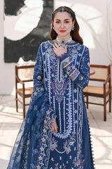 3 PC Lawn CHIKANKARI Embroidered Suit - HL 40