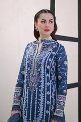 3 PC Lawn CHIKANKARI Embroidered Suit - HL 40