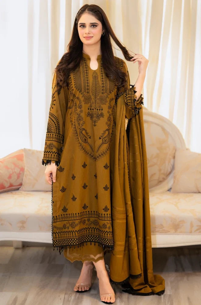 3 PC Lawn Embroidered Suit - HL 41