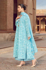 Luxury 3 PC Lawn Embroidered Suit - HL 43