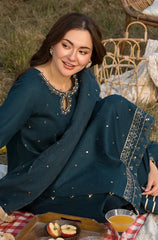 3 PC Lawn Embroidered Suit With Sequence Work - HL 42